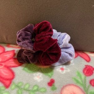 3 pack purple scrunchies